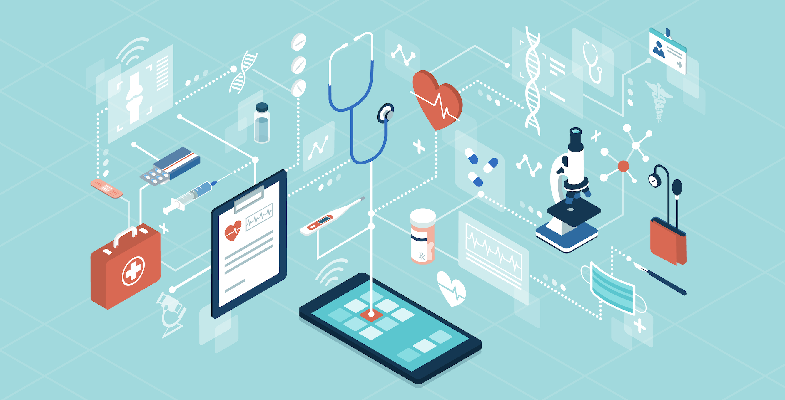 Phone being used to access health technologies